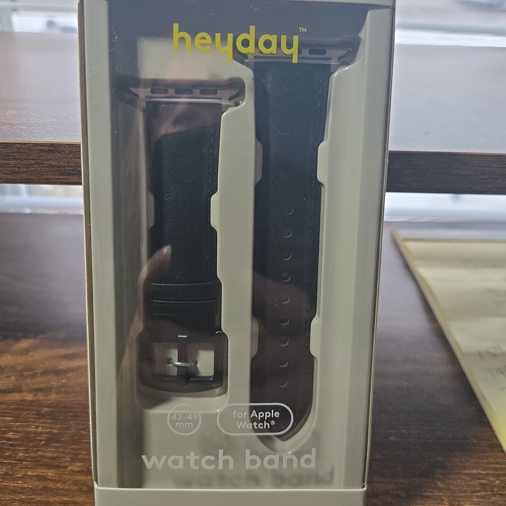 Heyday Black Watch Band for Apple Watch 42-46mm New In Box